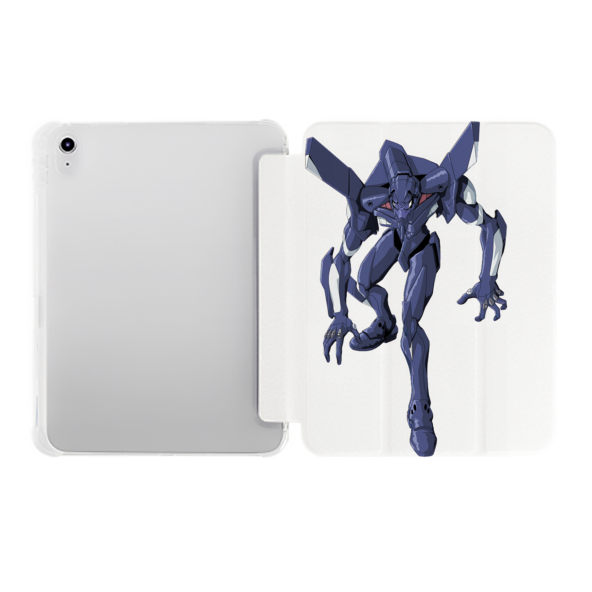 （画像用） EVA 新世紀エヴァンゲリオン IPad ケース ペン収納付き 三つ折りスタンド PUレザー×シリコン 対応機種9.5/10.5/10.9インチ